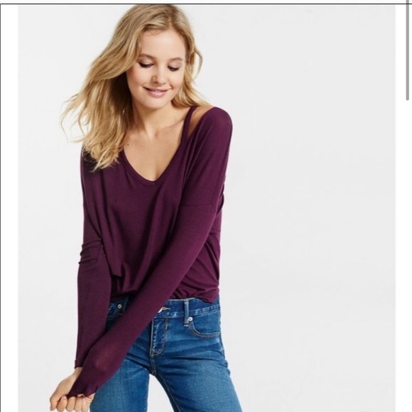 Express Open Shoulder Shirt - Picture 2 of 5